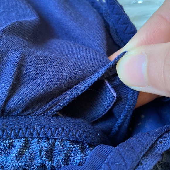 Blue Aerie Starry Floral Lace Longline Bralette - Picture 7 of 8